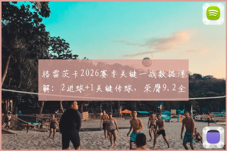格雷茨卡2026赛季关键一战数据详解：2进球+1关键传球，荣膺9.2全场最高分