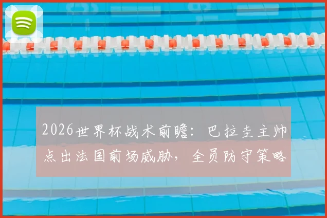2026世界杯战术前瞻:巴拉圭主帅点出法国前场威胁,全员防守策略成南美球队抗衡关键