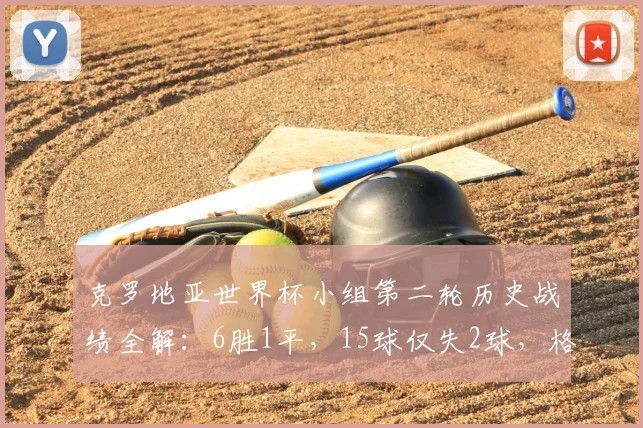 克罗地亚世界杯小组第二轮历史战绩全解：6胜1平，15球仅失2球，格子军团2026能否延续神迹？